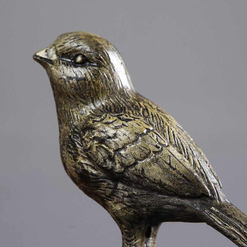 SHTWX Home Decorative Birds & Books Vintage Design Resin Bookshelf Bookends,Paper Weights, Book Ends,Bookend Supports, Book Stoppers, Set of 2 - Image 3